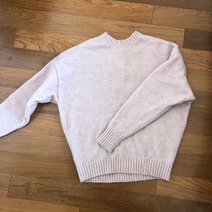 & other stories soft pink sweater